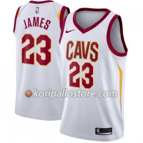 Cleveland Cavaliers LeBron James 23 Nike 2017-18 Valkoinen Miesten Pelipaidat Swingman 